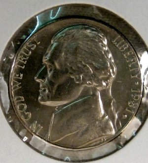 1981 D Jefferson UNC #1229