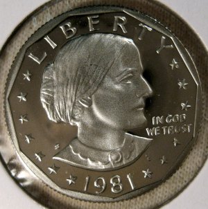 1981 S SBA Proof Type 1 #1285