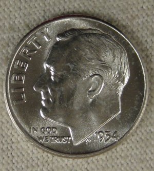 1954 Roosevelt UNC #3127