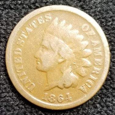 1864-L Indian Head Cent - VG8 #87