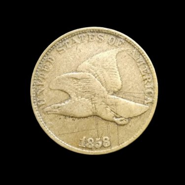 1858 Flying Eagle Cent - F details #147