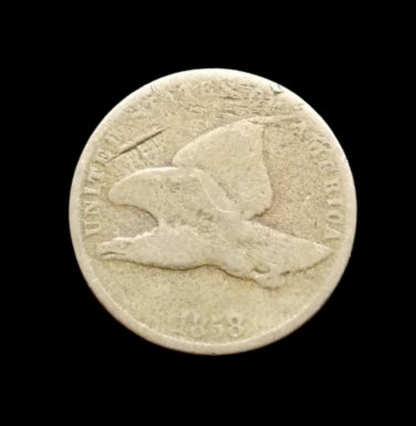 1858 Flying Eagle Cent - G details #148