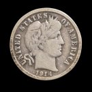 1914-D Barber Dime - VG8 #228