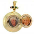 14k Gold Locket Urn Pendant