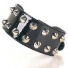 Black Gloss Ankle Cuff with Spiike Studs
