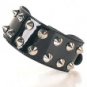 Black Gloss Ankle Cuff with Spiike Studs