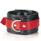 Black & Red Buckled Ankle Cuff