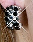 hinestone Hoop 3-Rows Earrings