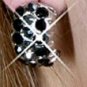 hinestone Hoop 3-Rows Earrings