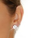 ound Stud - Cubic Zirconia - 10mm Earrings