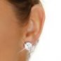 Round Stud - Cubic Zirconia - 8mm Earrings