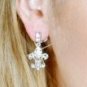 Rhinestone Fleur de lis Earring -