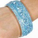 Large Rhinestone Bangle W/Inner Larger Stones -