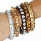 Large Stone Acrylic Bangle - Each Piece