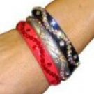 Acrylic Bangle with Swirly Design - Each Piece