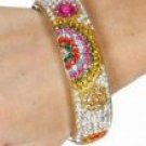 Rhinestone Multicolored Bangle - Each Bangle