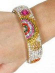 Rhinestone Multicolored Bangle - Each Bangle