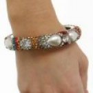 Rhinestone Bangle Multi Color with Small/Large Stones - Each Bangle