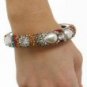 Rhinestone Bangle Multi Color with Small/Large Stones - Each Bangle