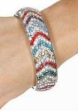 Rhinestone Bangle Multi Color - Each Bangle