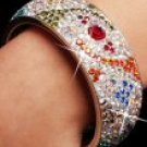 Multicolored Bangle with Stones - Each Bangle