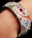 Multicolored Bangle with Stones - Each Bangle