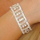 Rhinestone Stretchy Bracelet - $ Sign - Each Bracelet