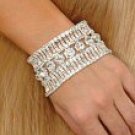 Rhinestone Stretchy Bracelet with large stones - Each Bracelet