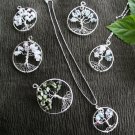 Argentium Sterling Silver Heritage Tree of Life Pendant W/Swarovski Birthstones made to order