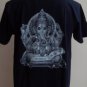 Ganesha Ganesh Men T Shirt OM Hindu India Blue L #SiBL
