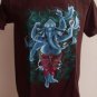Ganesha Ganesh Men T Shirt OM Hindu India Brown M # STBr