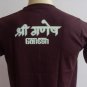 Ganesha Ganesh Men T Shirt OM Hindu India Brown # DCBr