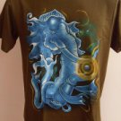 Ganesha Ganesh Men's T Shirt OM Hindu India Green M  #TRgreen