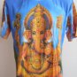 Ganesha Lord of Ganesh  Men T Shirt OM Hindu Hinduism India Blue M 18083 4883