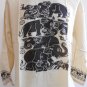 Thai Elephant Thin Cotton Meditation Men's T Shirt Light Brown 2XL TL08