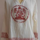 Ganesh Ganesha Om Men's T Shirt Hindu India White XL #Gr07 Thin Cotton
