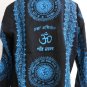 Ganesh Ganesha Om Men's T Shirt Hindu India Black XL #Blue Print Thin Cotton