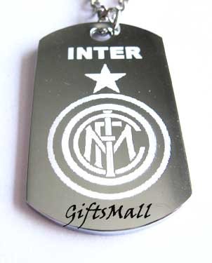 Inter Milan FC Club Football Sport Soccer Dog Tag Necklace