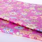 Flowers in pink//cotton//twill//