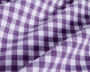 chic purple check//cotton