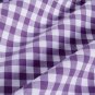 chic purple check//cotton