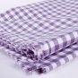 chic purple check//cotton