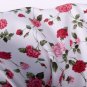 Kawaii flower//oxford//red//cotton