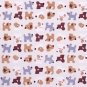 Cute puppy//maroon//cotton//oxford