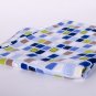 Cute square//blue//cotton//oxford