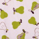 Kawaii apples oxford 20s//natural green//cotton