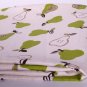 Kawaii apples oxford 20s//natural green//cotton