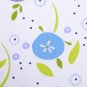 Circular flower oxford 20s//blue//cotton