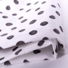 Kawaii dots//cotton//slub//black