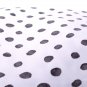 Kawaii dots//cotton//slub//black